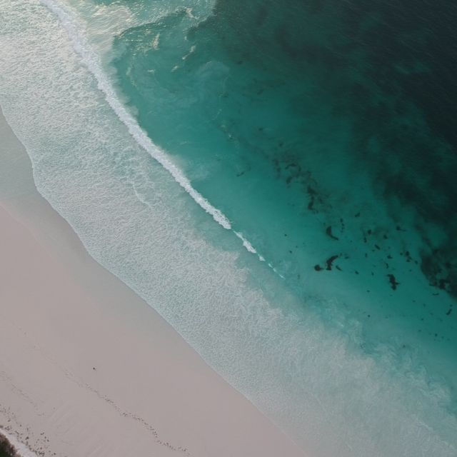 Strand aus der Vogelperspektive