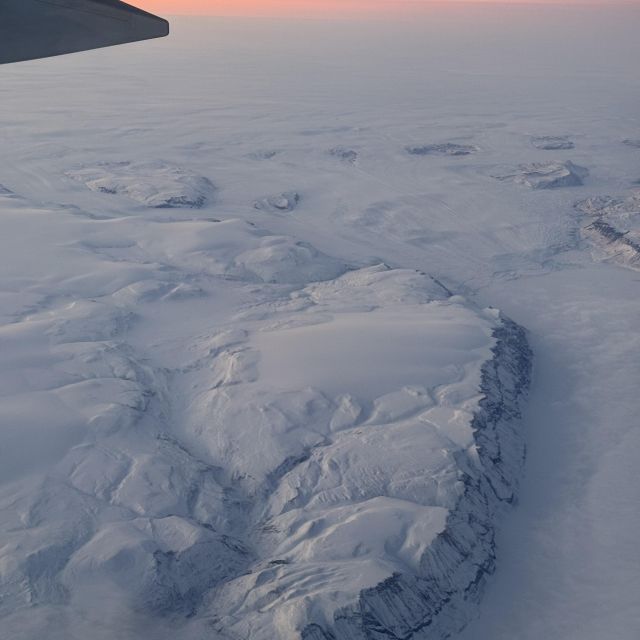 Grönland aus einem Flugzeug fotografiert