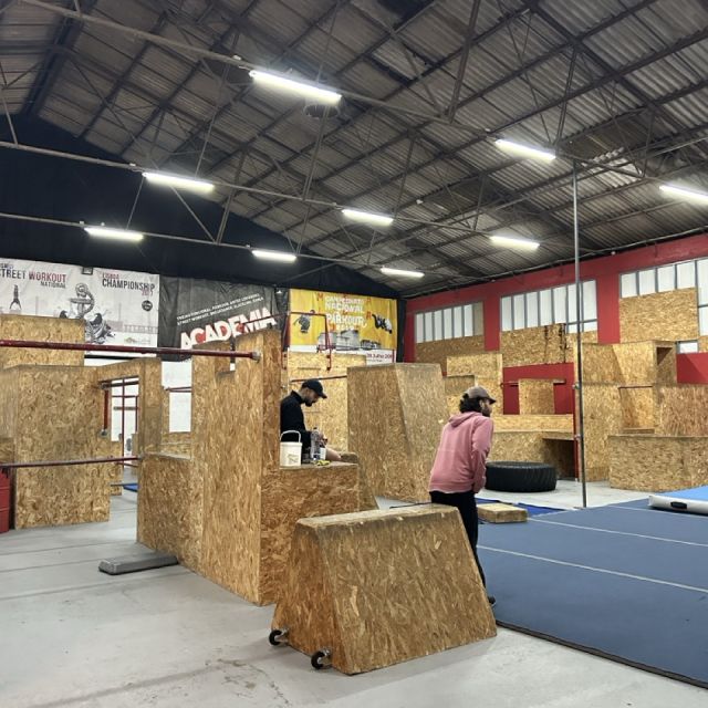 Parkourhalle in Porto.