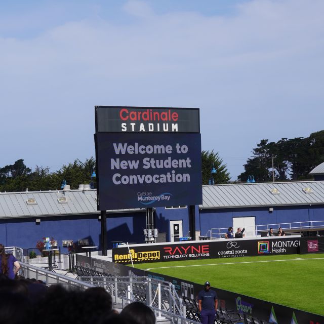 Anzeigetafel in Stadion